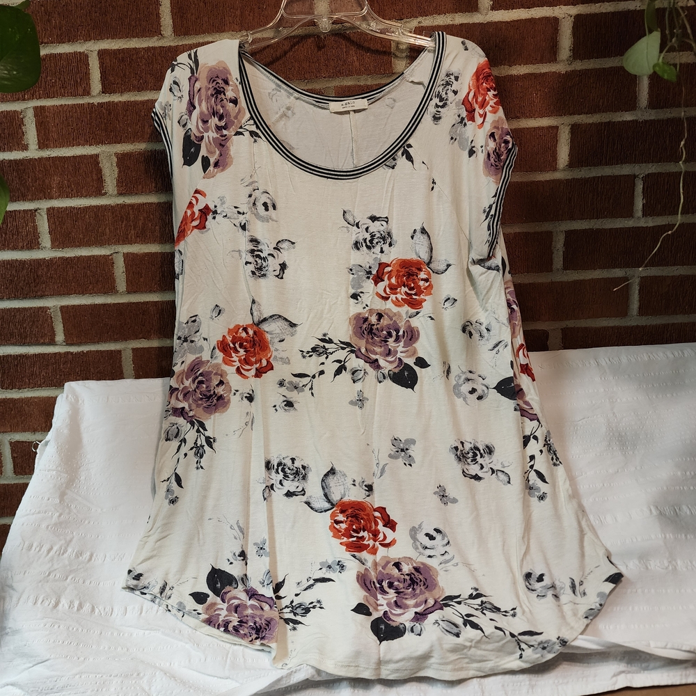 Floral  Women's Tunic Top